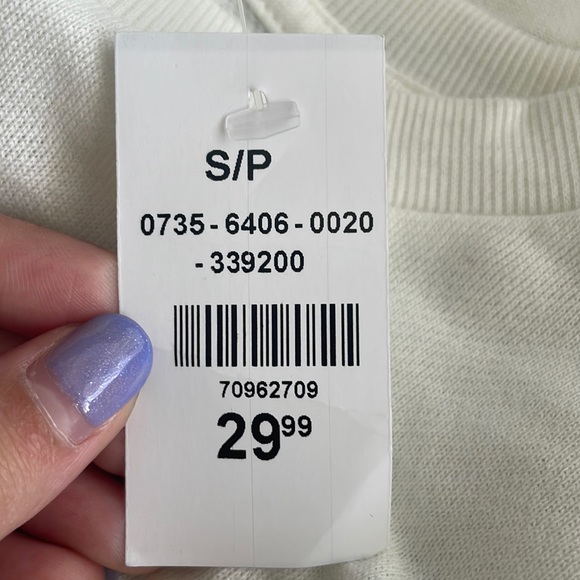 Urban Planet: NASCAR Oversized White/Cream Crewneck - Picture 4 of 4